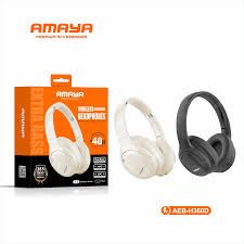 AMAZING OFFER!!Amaya AEB-H360D Active Noise Cancellation (ANC) Over-Ear Wireless Bluetooth Headphones