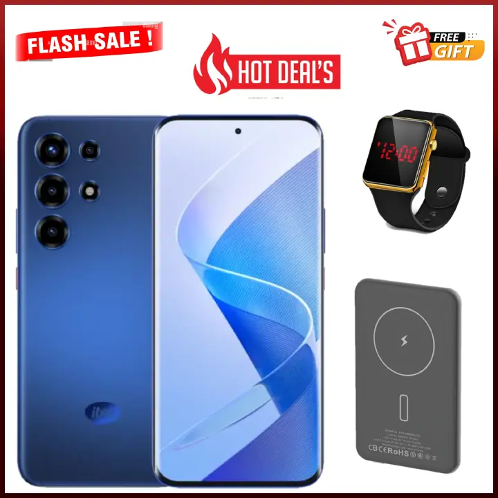 DISCOUNT DEALS!!  Itel S26 Ultra 6.78" Curved Gorilla Glass - upto 16(8+8)GB RAM+256GB ROM, 6000mAh Battery, 50MP Rear & 32MP Front Camera, Android 15, Dual SIM, 18W, Side Fingerprint - Smartphones