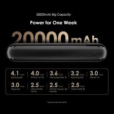 DISCOUNTED OFFER!! Oraimo Traveller Power Bank 30000mah/27000mAh/20000mAh/10000mAh 12W Smart Fast Charging Slim Portable Power Bank type C in/out Charging universal Compatibility Powerbank +Free cable