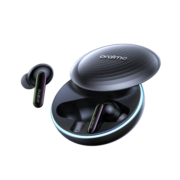 HOT DEALS!! Oraimo SpaceBuds Hybrid ANC True Wireless Earbuds: | 40-Hr Long Playtime | Personalized Lighting Effect | Water Resistant | Hybrid ANC Noise Cancellation | Customized Voice Prompts |