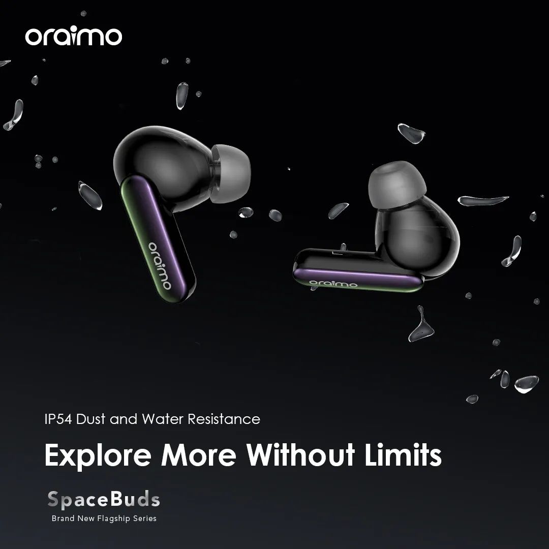 HOT DEALS!! Oraimo SpaceBuds Hybrid ANC True Wireless Earbuds: | 40-Hr Long Playtime | Personalized Lighting Effect | Water Resistant | Hybrid ANC Noise Cancellation | Customized Voice Prompts |