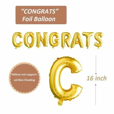 Gold Letter Congrats Banner Wall