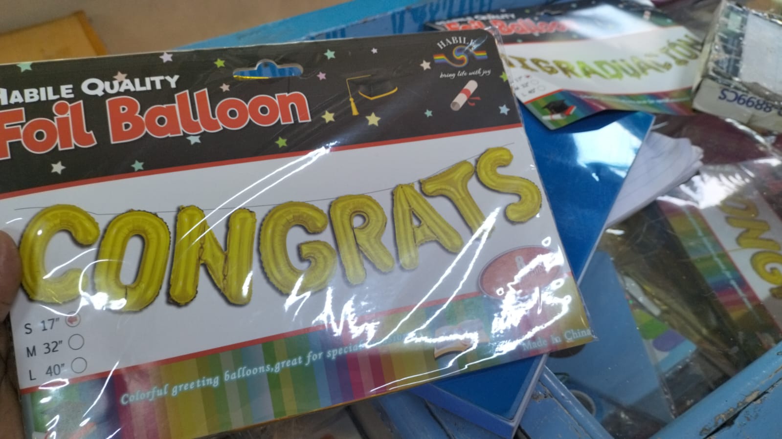 Gold Letter Congrats Banner Wall