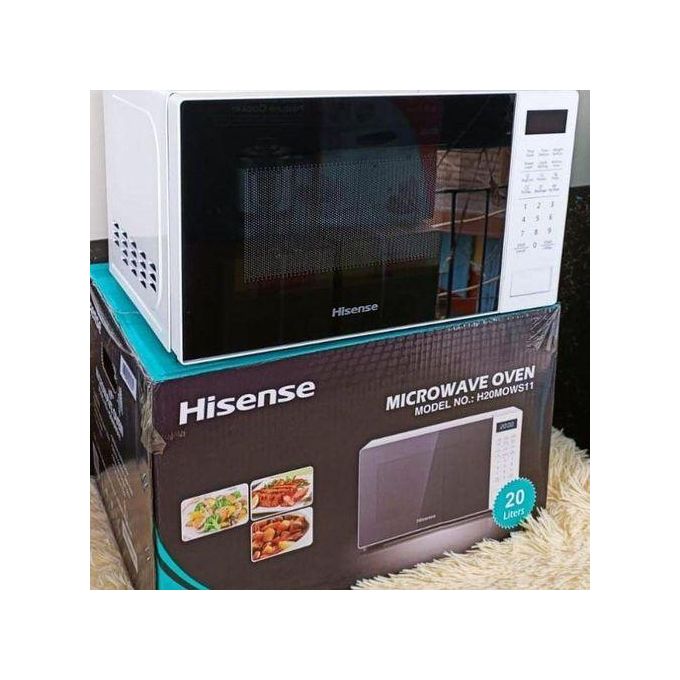 Hisense White 20L Digital Microwave