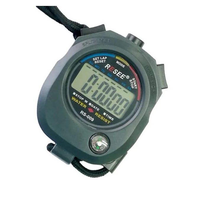 Chronograph stopwatch with a compass