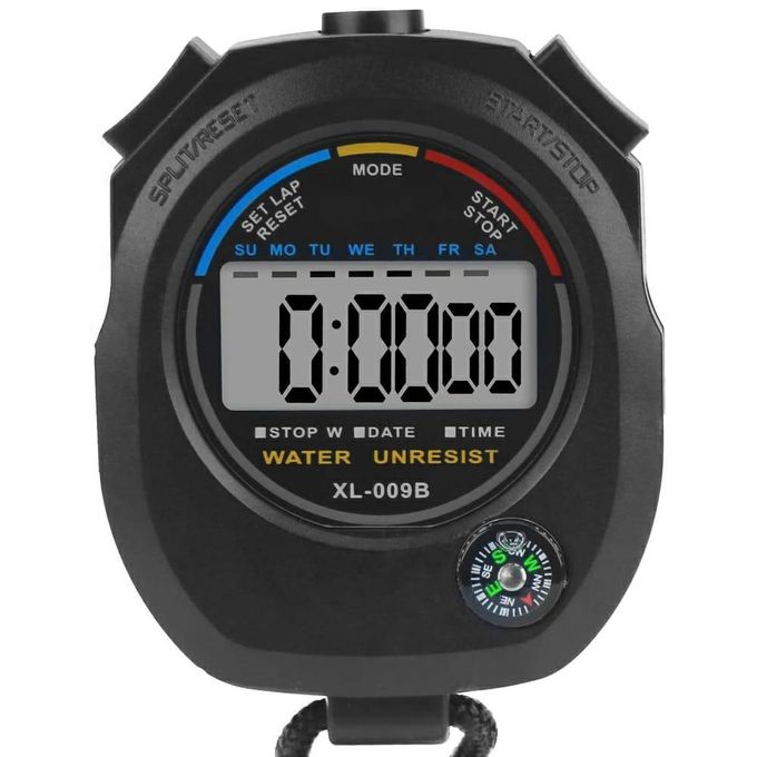 Chronograph stopwatch with a compass