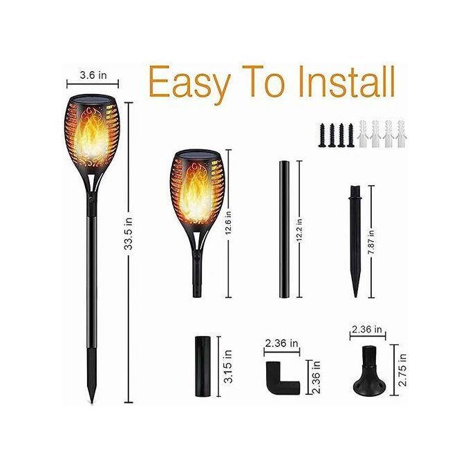 OLAR Torch Light Outdoor Flickering Flames With Auto On/Off Dusk To Dawn