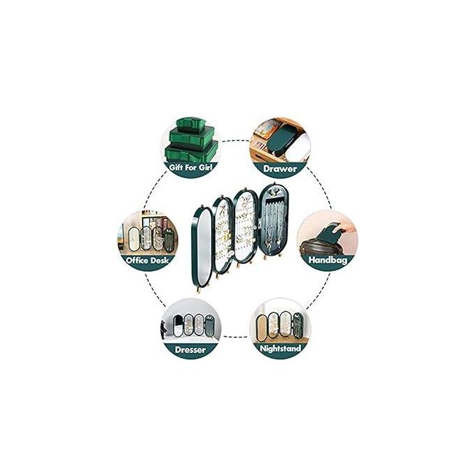Foldable Exquisite Jewelery Box Organizer