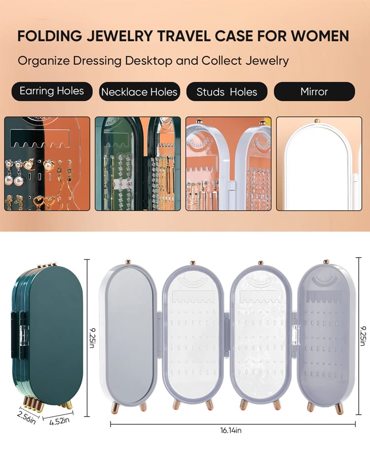 Foldable Exquisite Jewelery Box Organizer