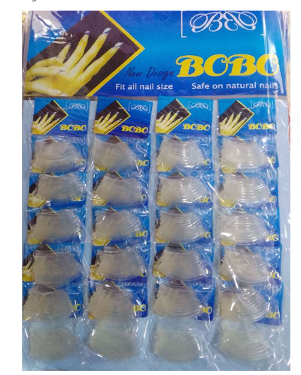 24 PIECES SET BOBO CLEAR TIP ARTIFICIAL NAILS