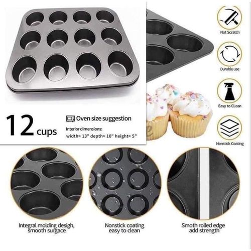 6 / 12holes non stick muffin/MU cupcake tray