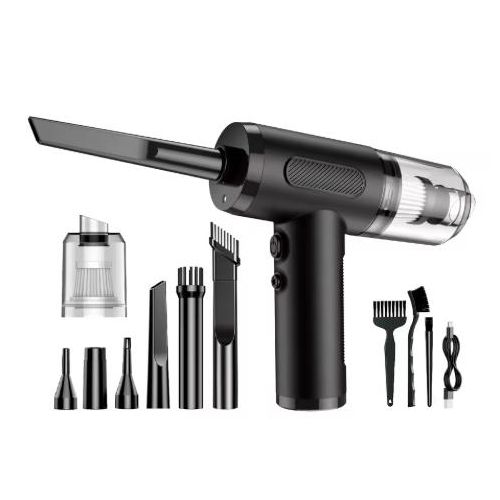 Rechargeable 2-in-1 Car Vacuum Cleaner with LED Light (3800Pa Suction)