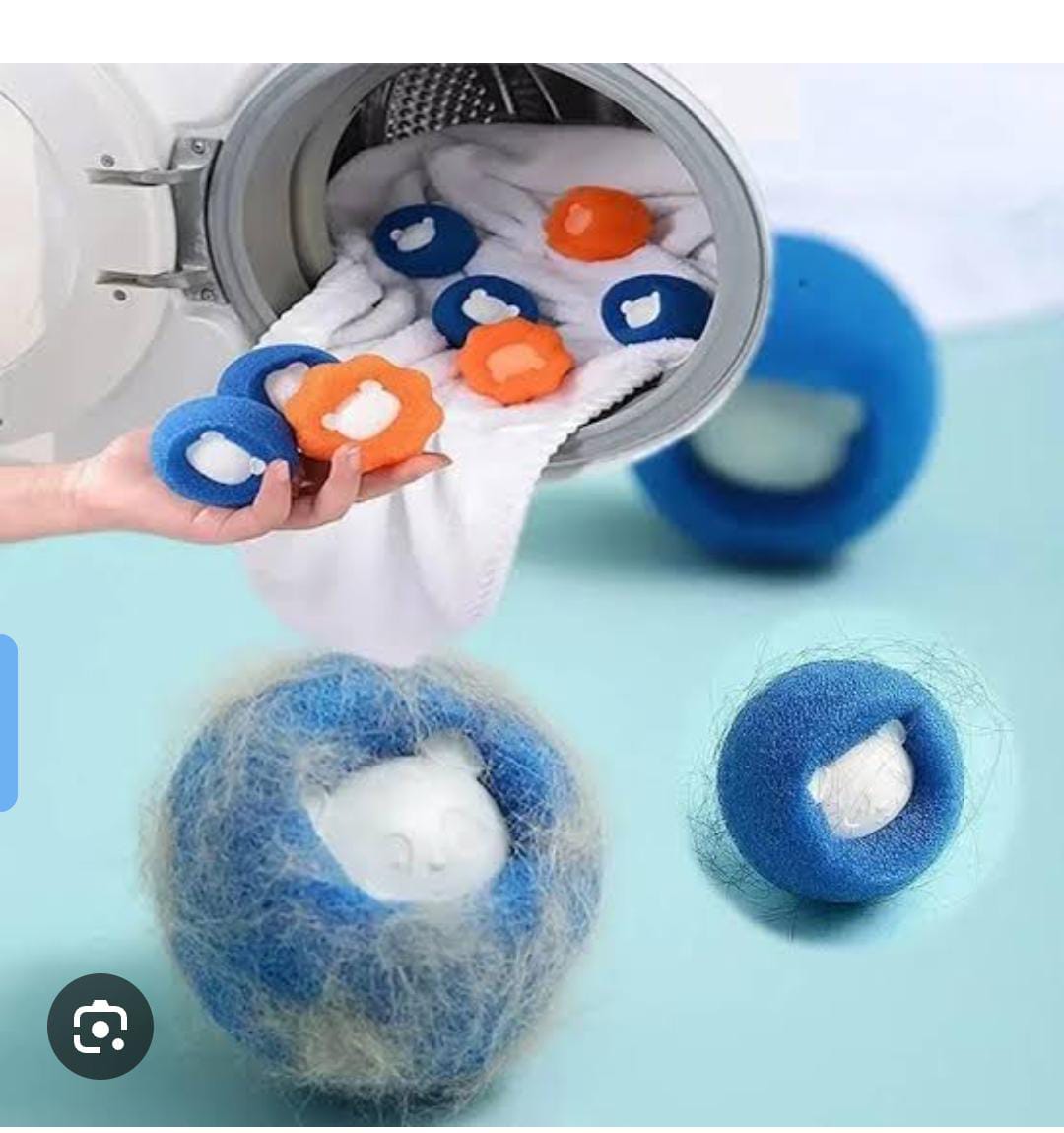 Pet Hair Removal Cleaning Ball,Clothes Anti-Winding Adsorption Reusable Hair Remover Washing Machine Hair Catcher Laundry Ball, Dryer Ball For Clothing Dog Cat Pet Hair Remover-10pcs