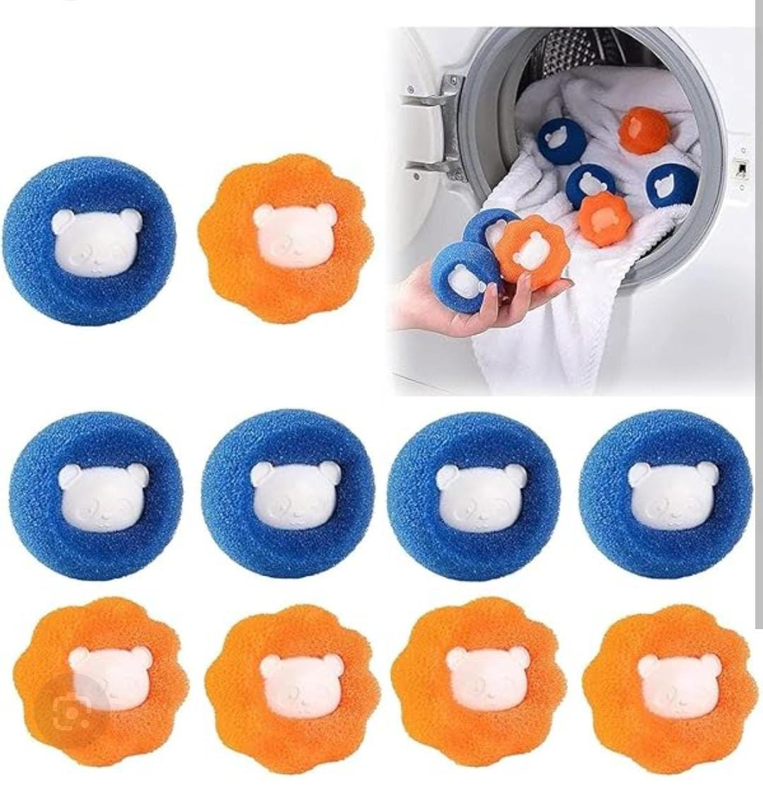 Pet Hair Removal Cleaning Ball,Clothes Anti-Winding Adsorption Reusable Hair Remover Washing Machine Hair Catcher Laundry Ball, Dryer Ball For Clothing Dog Cat Pet Hair Remover-10pcs