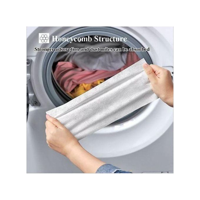 *✅Anti dyeing laundry papers(7by11)*
*✅Reduces chances of color mixing inside the washing machine*
*✅Can also be used when hand washing*