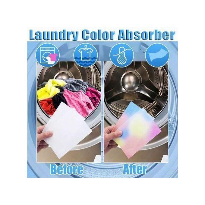 *✅Anti dyeing laundry papers(7by11)*
*✅Reduces chances of color mixing inside the washing machine*
*✅Can also be used when hand washing*