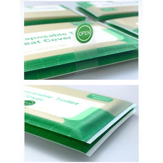 10pcs Simple White Paper Cover, Portable Disposable Toilet Seat Cover For Home