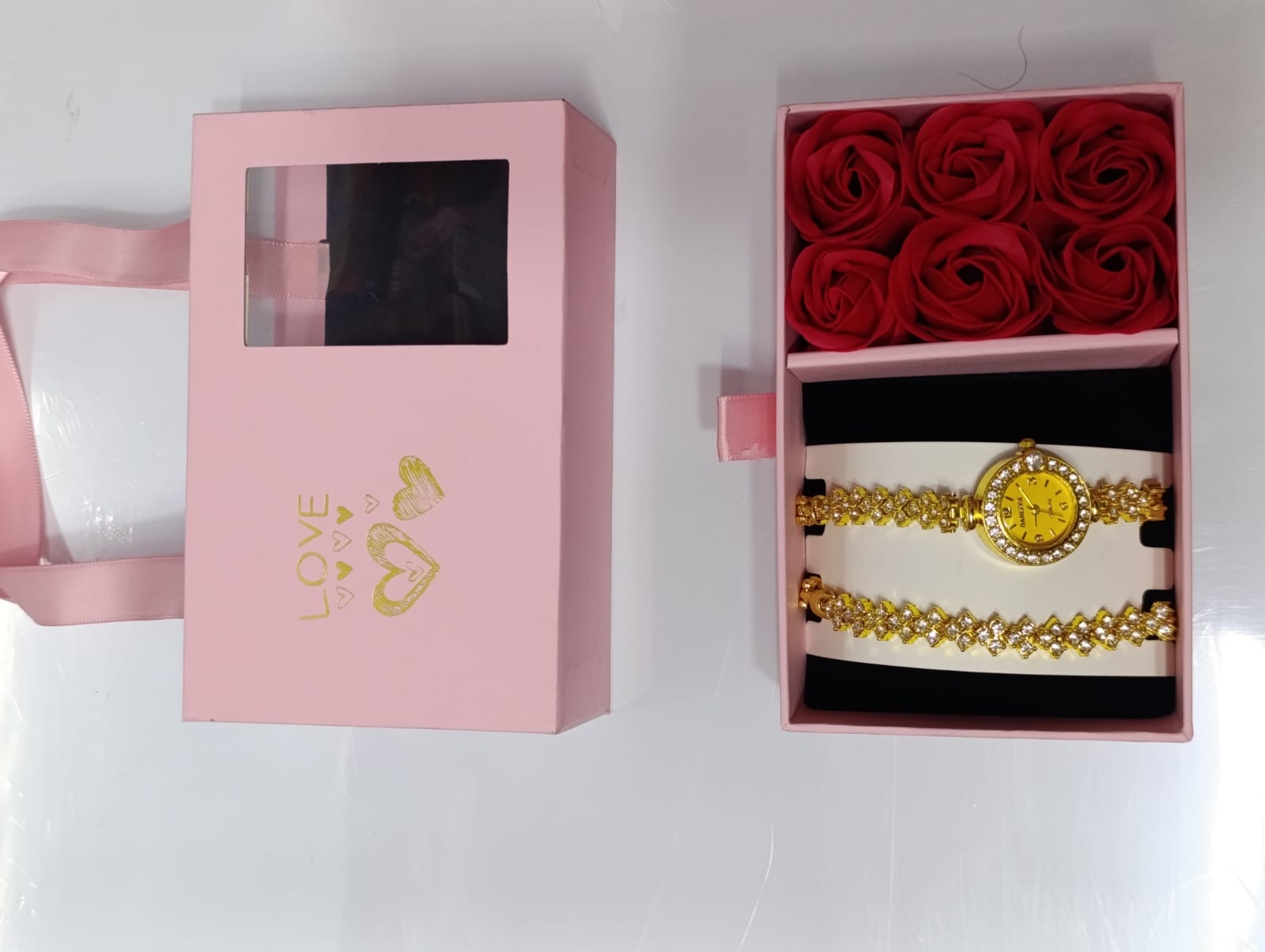 Valentine's Day Rose Gift Box Jewelry Box Gift Set