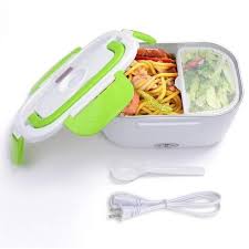 Electric Portable Heat Lunch Box Food Warmer With Partition/