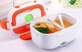 Electric Portable Heat Lunch Box Food Warmer With Partition/