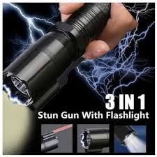 Electric Shock Self Defense Torch With Laser Pointer