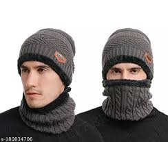 CLASSIC UNISEX WINTER MARVIN -HAT AND SCARF SET BEENIES