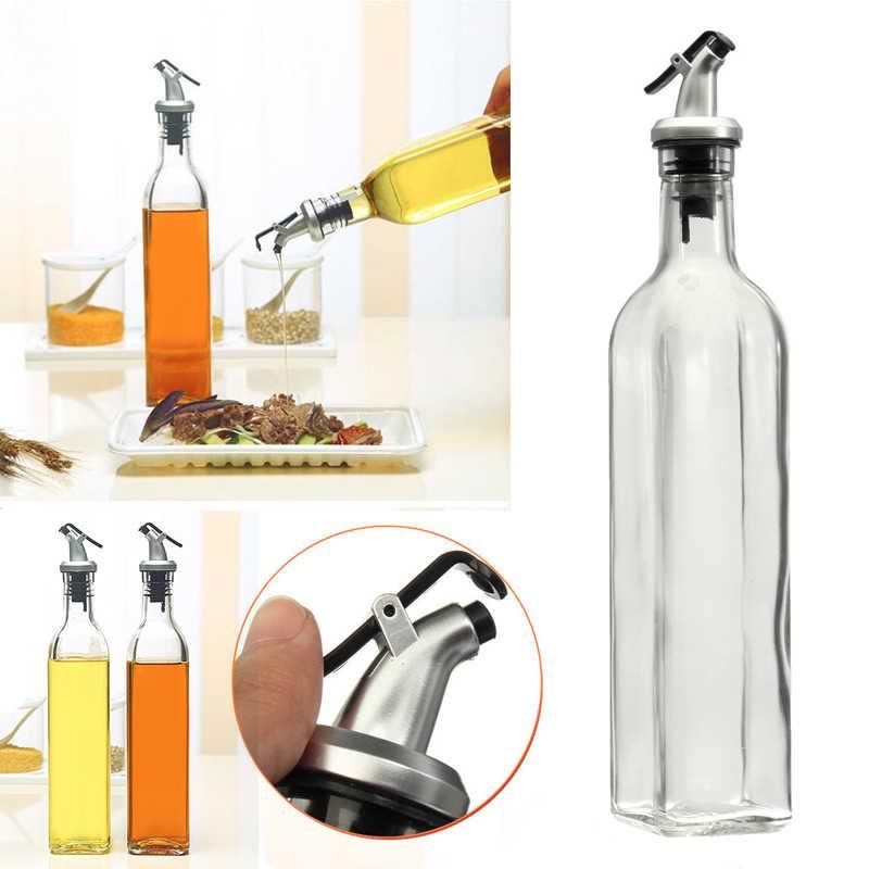 High Quality 2-in-1 Glass Oil/ Vinegar/ Soy Sauce Dispenser (2pcs, 580ml Each)