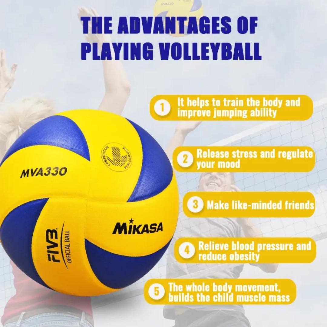 Mikasa Volleyball MVA330 Soft PU Leather Training Professional Competition