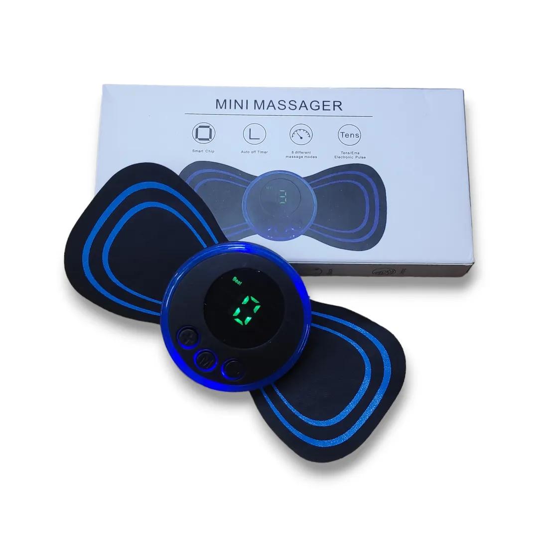 New smart mini portable ems shoulder and neck pulse cervical massage paste household electric small neck massager  rechargeable neck body massage stickers