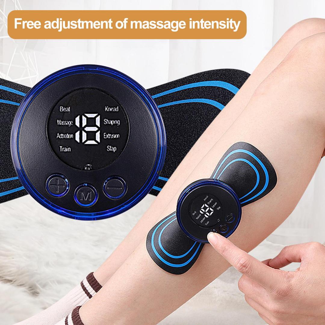 New smart mini portable ems shoulder and neck pulse cervical massage paste household electric small neck massager  rechargeable neck body massage stickers