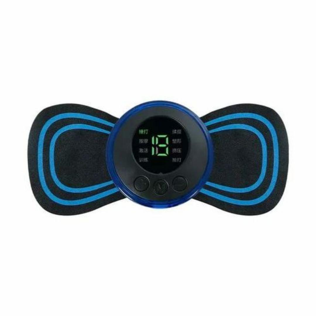 New smart mini portable ems shoulder and neck pulse cervical massage paste household electric small neck massager  rechargeable neck body massage stickers