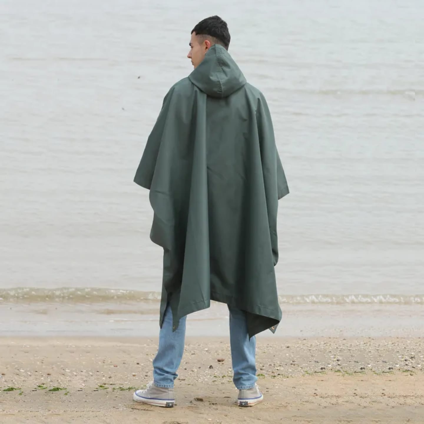 Rain Ponchos Raincoats for Adults Women, Reusable Rain Jacket Coats with Hood for Family