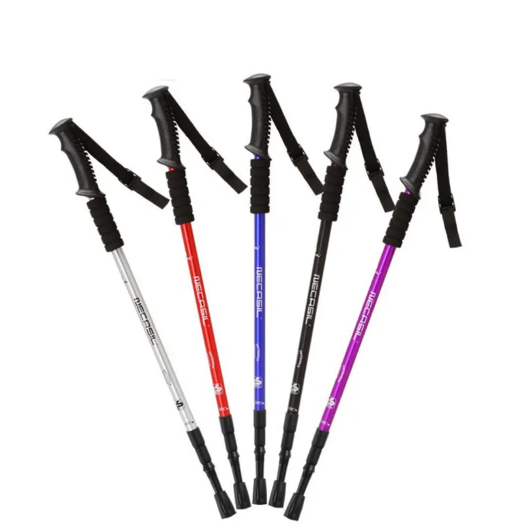 Anti Shock Trekking Pole Ultralight Walking Sticks Adjustable Hiking Canes Telescopic Crutch for Nordic walking sticks