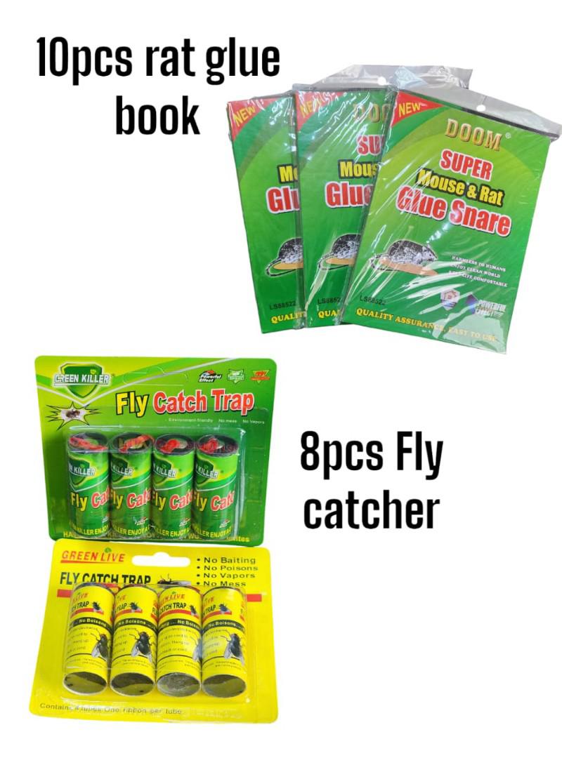 Pack of 10 Rat Trap Glue Book – Strong Adhesive Rodent & Insect Catcher Boards for Home & Warehouse Pest Control