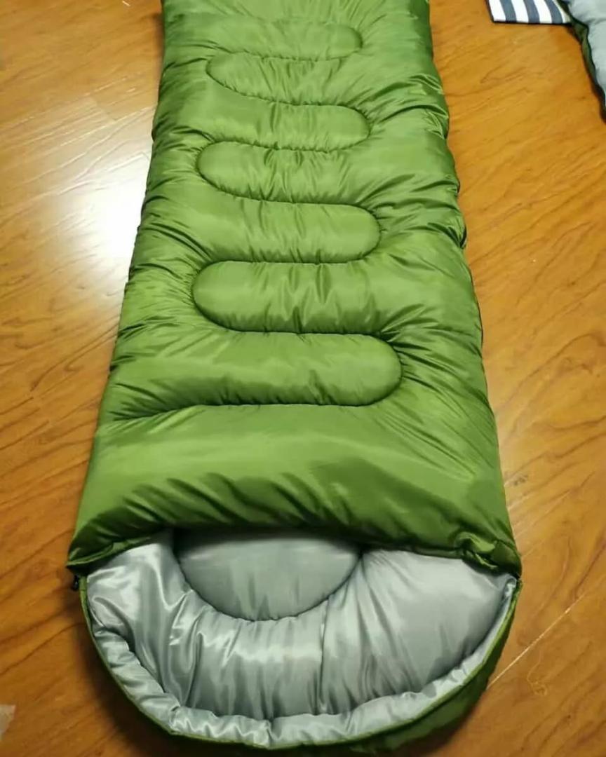 Quality Camping waterproof Fluffy Sleeping Bag For Adults And Kids more extra more comfortable(Green)