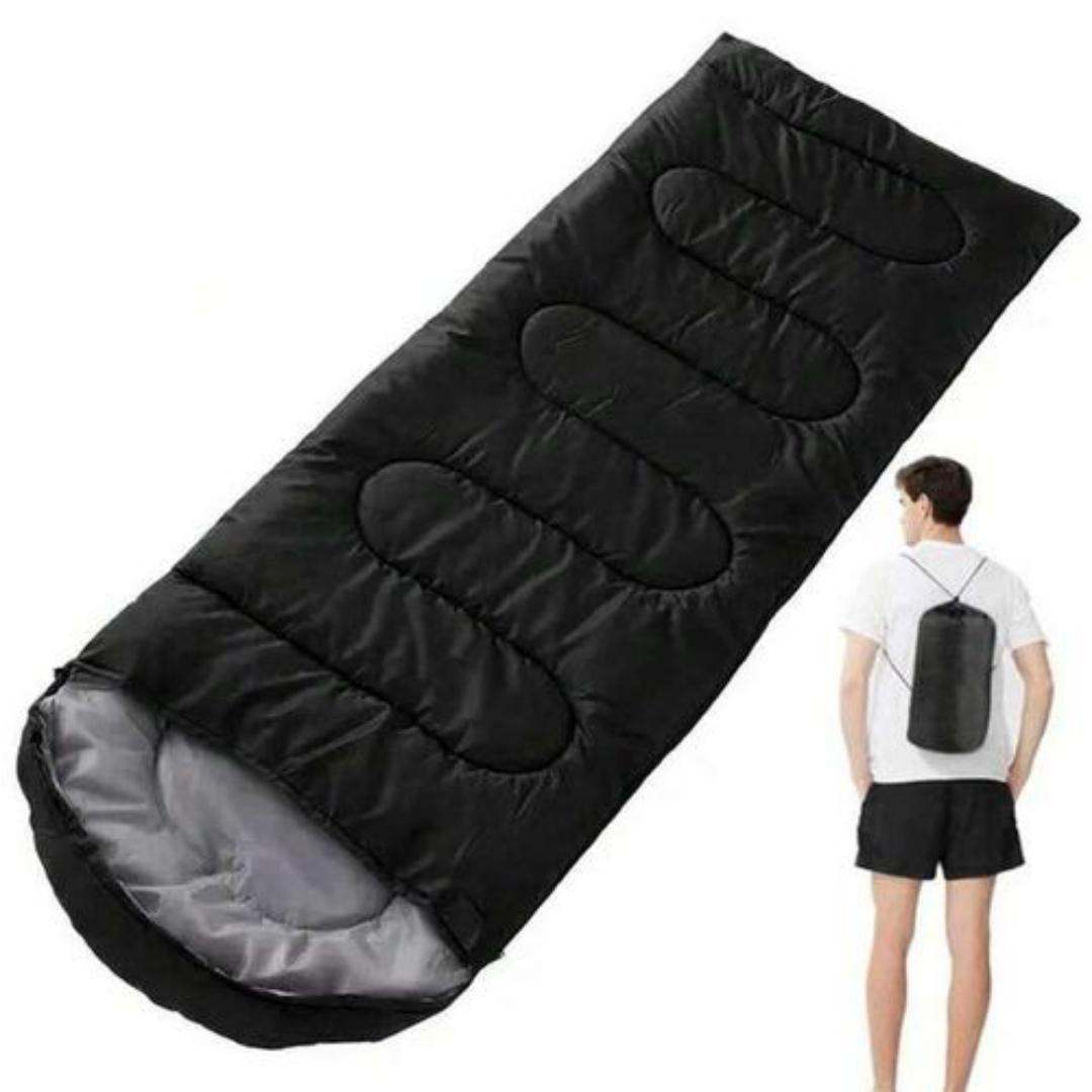 Quality Camping waterproof Fluffy Sleeping Bag For Adults And Kids more extra more comfortable(Black)