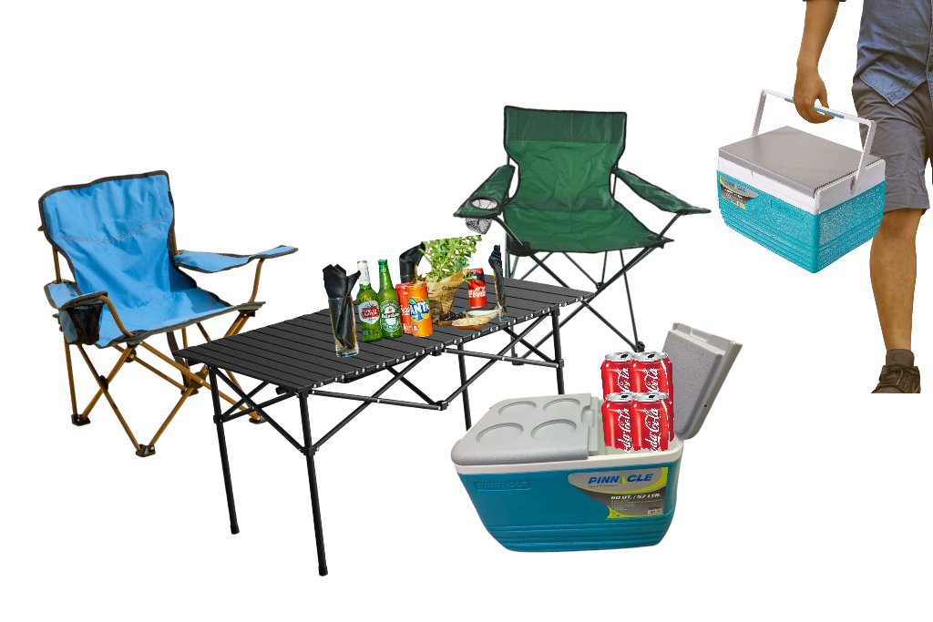 Camping folding table