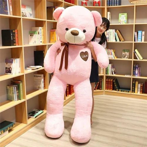 60cm80cm100cm120cm140cm Giant Teddy Bear Plush Toys Soft Teddy Bear Stuffed Doll Big Human Size Teddy Bear For Girls 5ft Popular Birthday Valentine