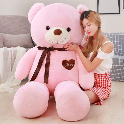 60cm80cm100cm120cm140cm Giant Teddy Bear Plush Toys Soft Teddy Bear Stuffed Doll Big Human Size Teddy Bear For Girls 5ft Popular Birthday Valentine