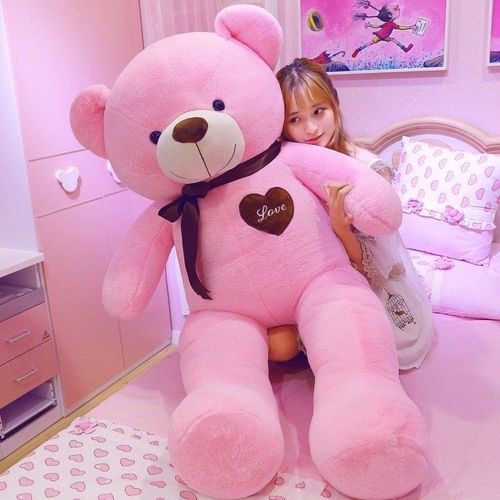 60cm80cm100cm120cm140cm Giant Teddy Bear Plush Toys Soft Teddy Bear Stuffed Doll Big Human Size Teddy Bear For Girls 5ft Popular Birthday Valentine