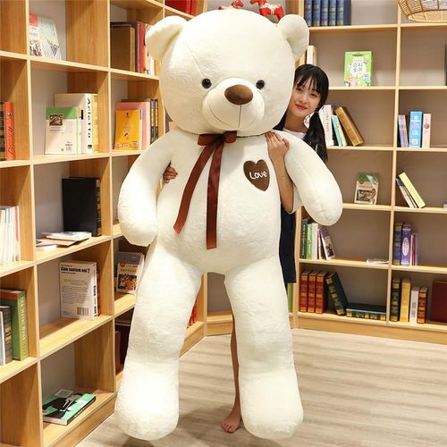 60cm80cm100cm120cm140cm Giant Teddy Bear Plush Toys Soft Teddy Bear Stuffed Doll Big Human Size Teddy Bear For Girls 5ft Popular Birthday Valentine