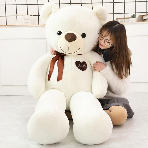 60cm80cm100cm120cm140cm Giant Teddy Bear Plush Toys Soft Teddy Bear Stuffed Doll Big Human Size Teddy Bear For Girls 5ft Popular Birthday Valentine
