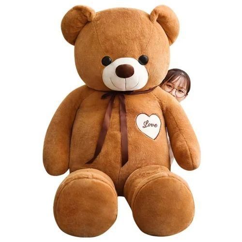 60cm80cm100cm120cm140cm Giant Teddy Bear Plush Toys Soft Teddy Bear Stuffed Doll Big Human Size Teddy Bear For Girls 5ft Popular Birthday Valentine