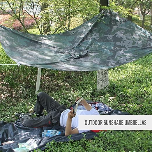 Unisex Waterproof Raincoat Poncho Lightweight Reusable Rain Cover Outdoor Hooded Rain Jacket for Travel Hiking Camping