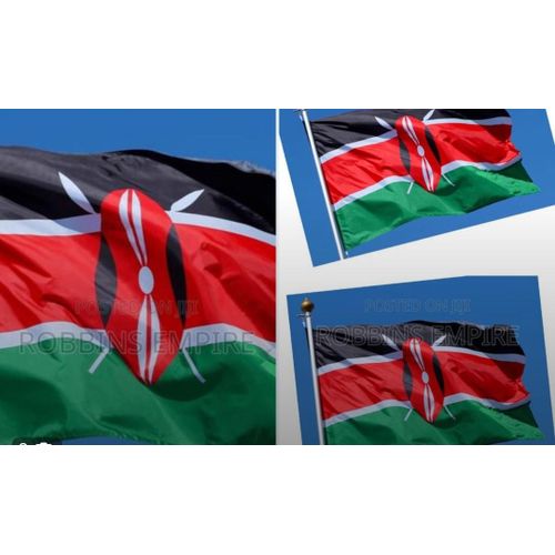 Kenyan National Flag 150x90cm Durable Outdoor Indoor Kenya Flag Weather Resistant High Quality Fabric Flag