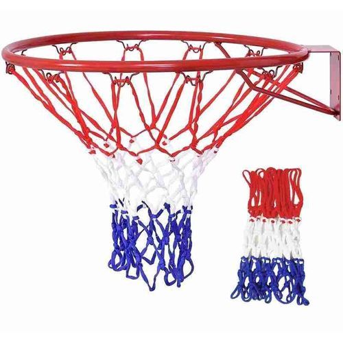 Heavy Duty Basketball Net Replacement Durable Outdoor Indoor Nylon Hoop Net Weather Resistant No Hoop Included