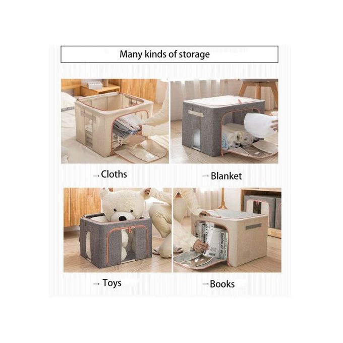 High quality clothe storage bag with zip and window - Large and easy to lift up