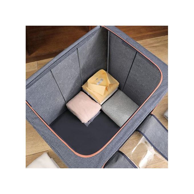 High quality clothe storage bag with zip and window - Large and easy to lift up