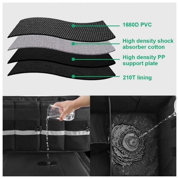 Heavy Duty Large Capacity Car Boot Organizer Car Trunk Organizer Car Boot Storage