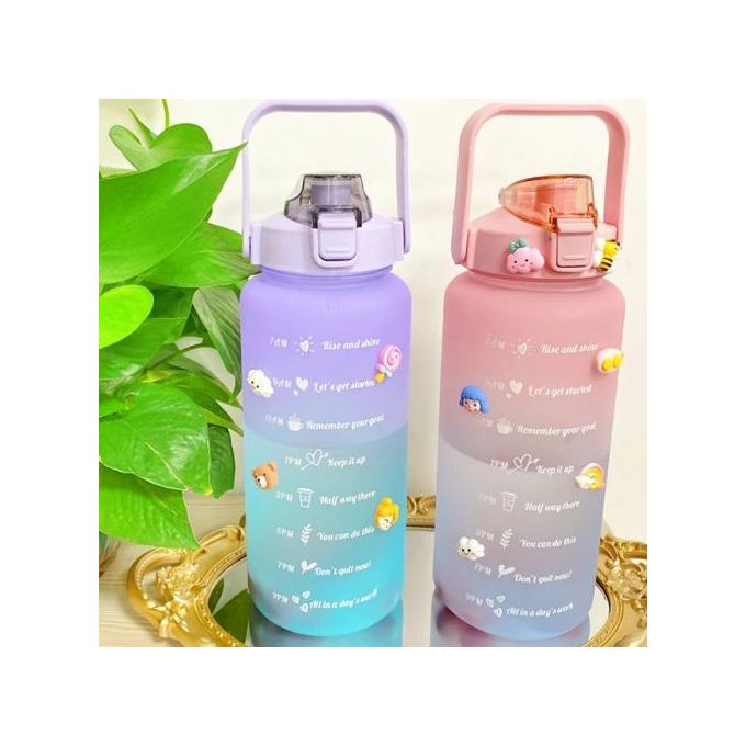 High Quality 2 litres water borrle ith motivational notes